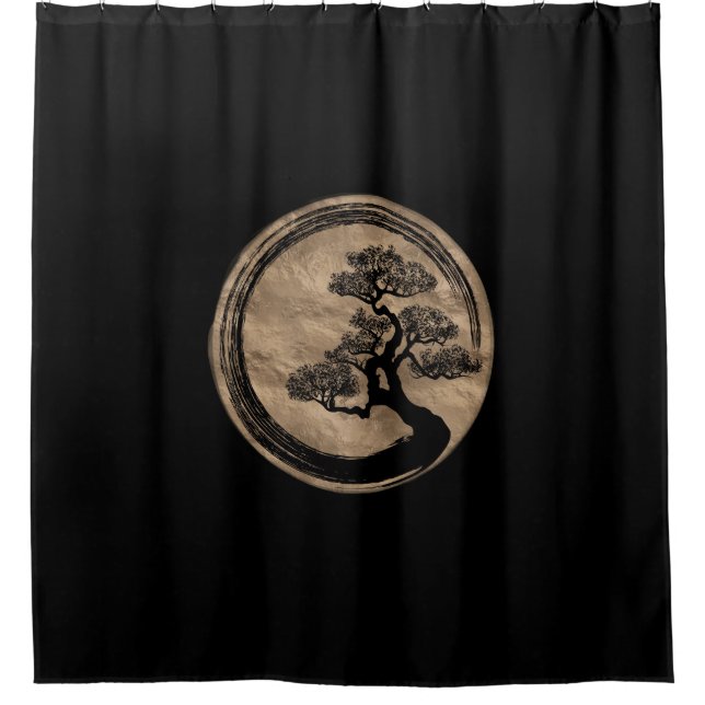 Enso Zen Circle and Bonsai Tree Gold (Front)