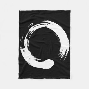 Enso, Zen, Circle, Buddha Meditation Japan Calligr Fleece Blanket