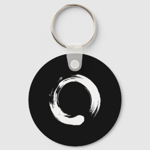 Enso, Zen, Circle, Buddha Meditation Japan Calligr Keychain