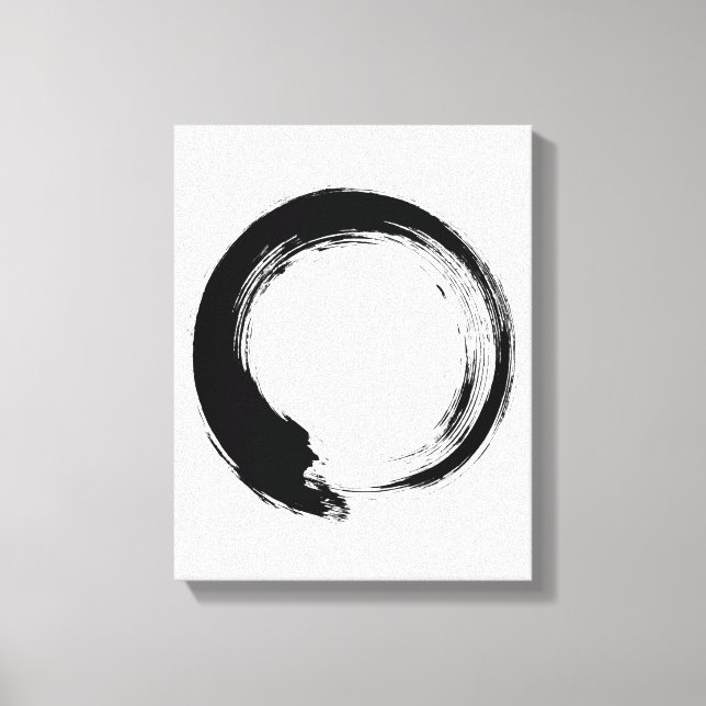 Enso Zen Circle Canvas Print (Front)