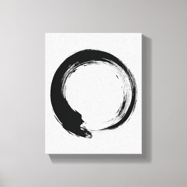 Enso Zen Circle Canvas Print (Front)