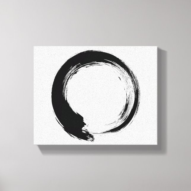 Enso Zen Circle Canvas Print (Front)