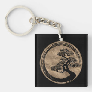Enso Zen Circle et Bonsai Tree Gold