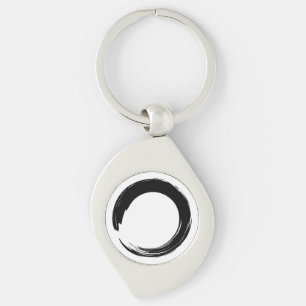 Enso Zen Circle Keychain