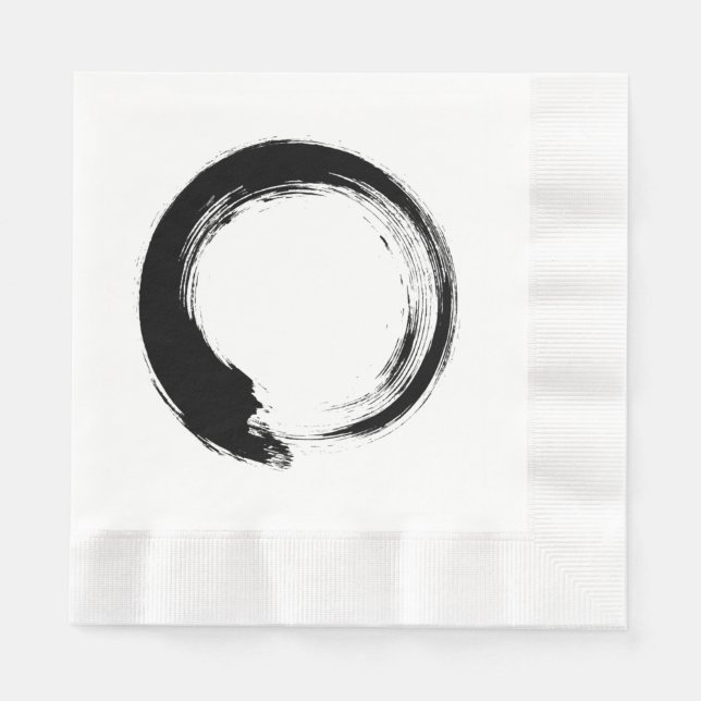 Enso Zen Circle Napkin (Front)