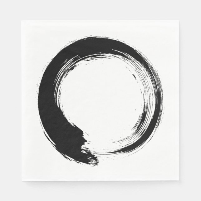 Enso Zen Circle Napkin (Front)