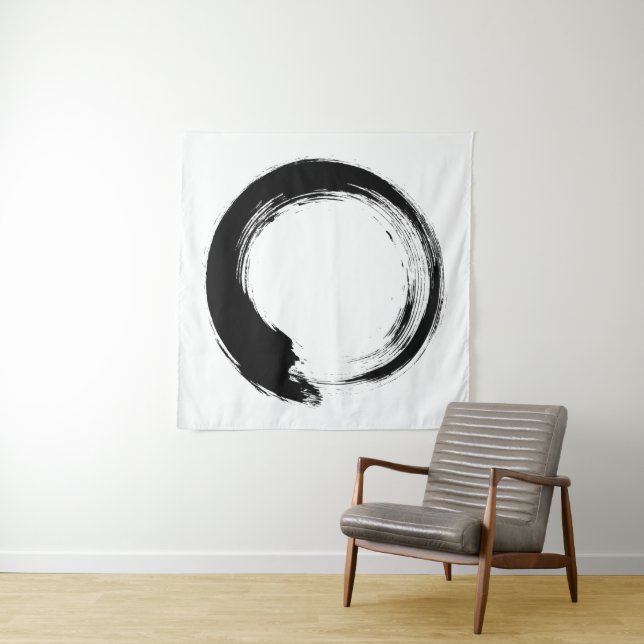 Enso Zen Circle Tapestry (In Situ)