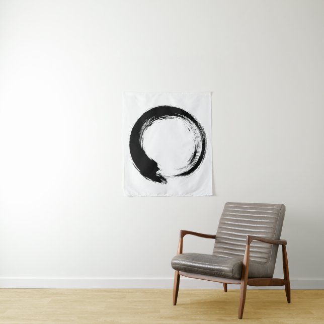 Enso Zen Circle Tapestry (In Situ)