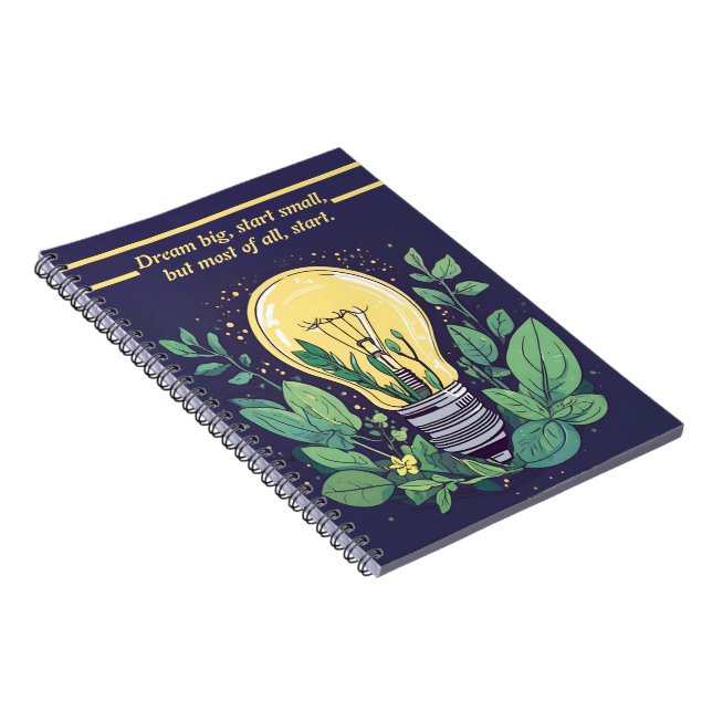 Enspiring Lightbulb Notebook (Right Side)