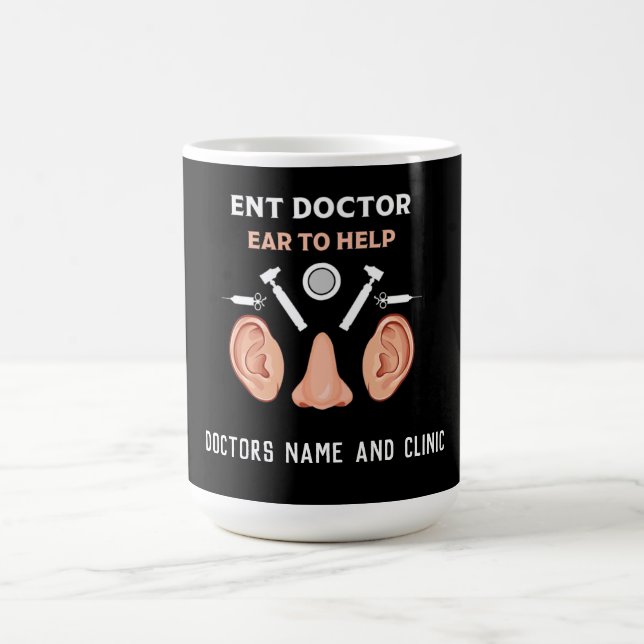 ENT Otolaryngology Otorhinolaryngologist  Coffee Mug (Center)