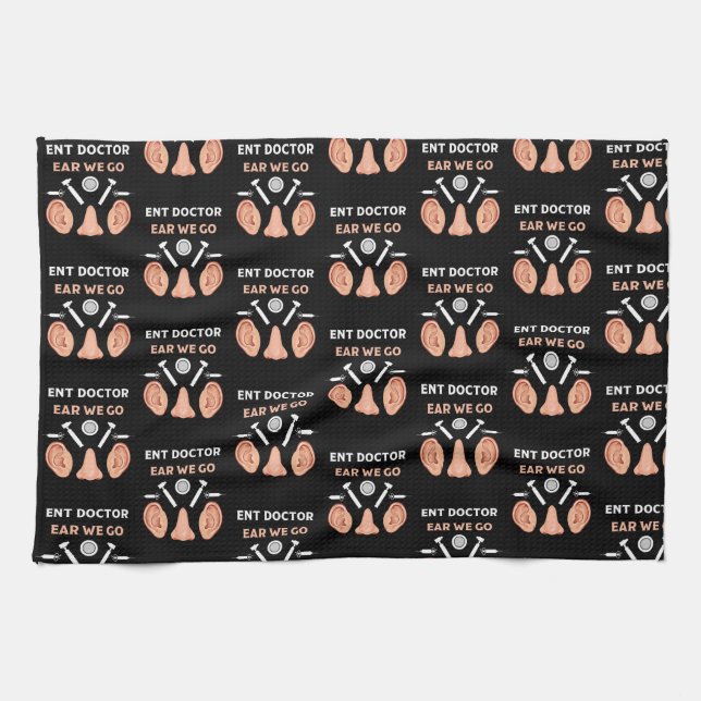 ENT Otolaryngology Otorhinolaryngologist    Kitchen Towel (Horizontal)