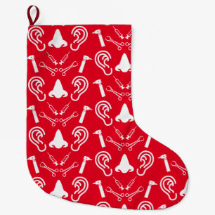 ENT Otolaryngology Otorhinolaryngologist    Large Christmas Stocking