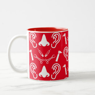 ENT Otolaryngology Otorhinolaryngologist Two-Tone Coffee Mug