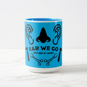 ENT Otolaryngology Otorhinolaryngologist Two-Tone Coffee Mug