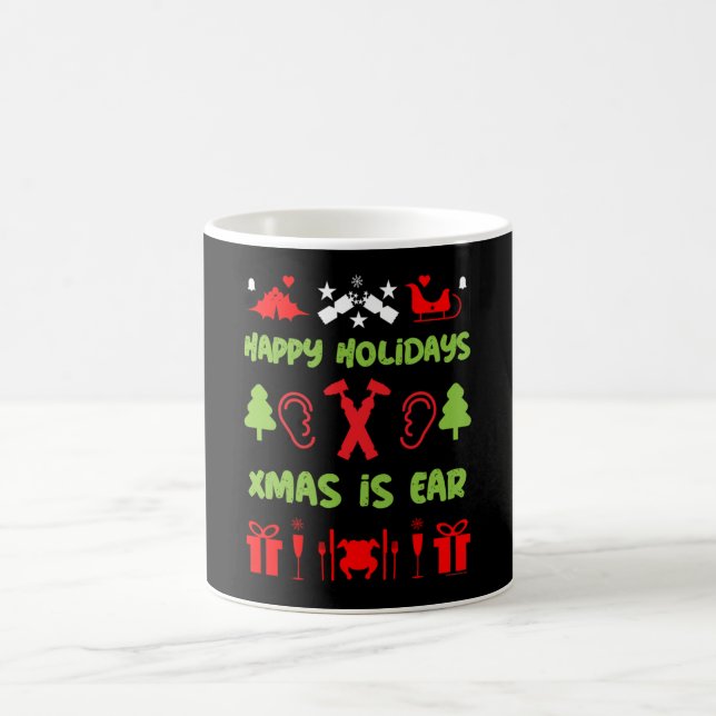 ENT Otolaryngology Otorhinolaryngologist Xmas  Coffee Mug (Center)