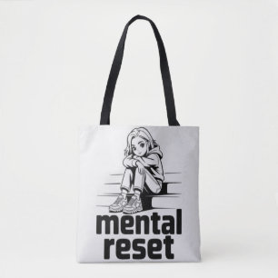 ental Reset – Silent Reflection Edition Tote Bag