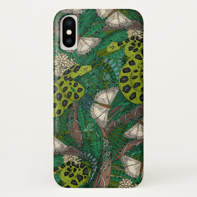 entangled forest green Case-Mate iPhone case (Back)