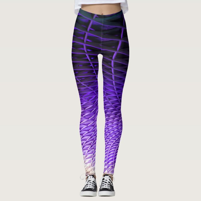 Entangled in Style: Spider Web Leggings (Front)