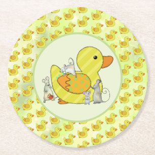 Ente nähen  round paper coaster