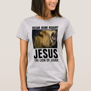 ENTENDEZ-LE HURLER ! JÉSUS, LION de T-shirts de