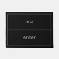 Enter Esc | Geeky Black Grey Computer Keys