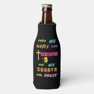 Enter His Gates Chick November Cross Thanksgiving Bottle Cooler