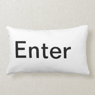 Enter Key Lumbar Pillow