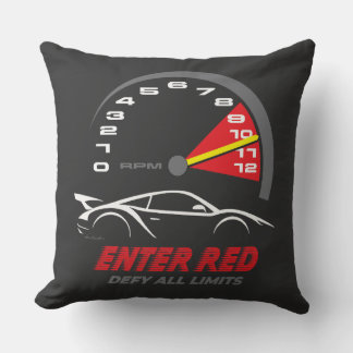 Enter Red: Defy All Limits  Throw Pillow