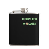 Enter the Mollusk Black Vinyl Flask