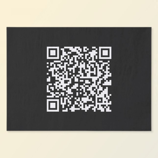 Enter URL & Create Scannable QR Code | Black White Tissue Paper (Creator Uploaded)