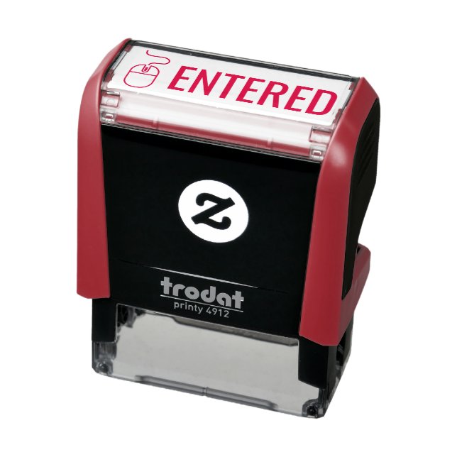 ENTERED with Computer Mouse  Self-inking Stamp (Product)