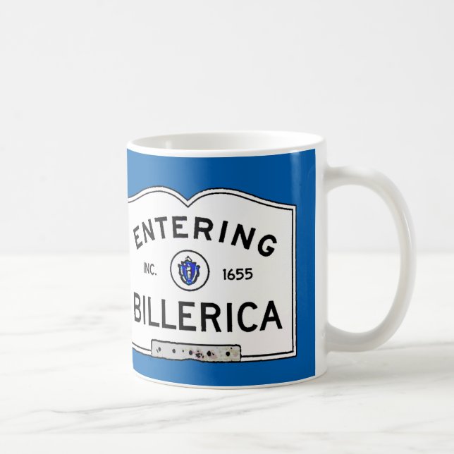 Entering Billerica Coffee Mug (Right)