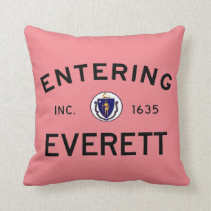 Entering Everett Throw Pillow