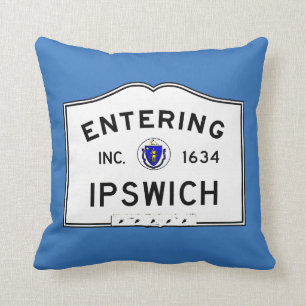 Entering Ipswich Throw Pillow