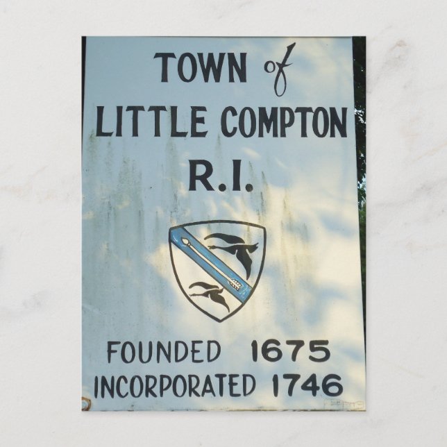 Entering Little Compton, RI Postcard (Front)
