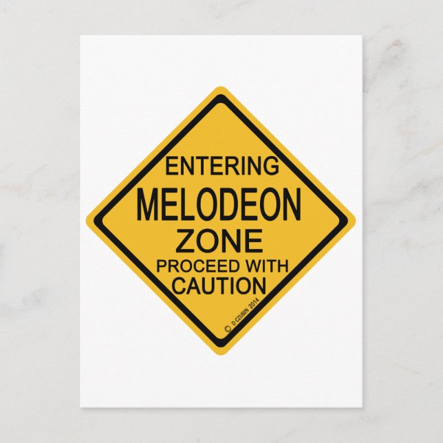 Entering Melodeon Zone Postcard (Front)