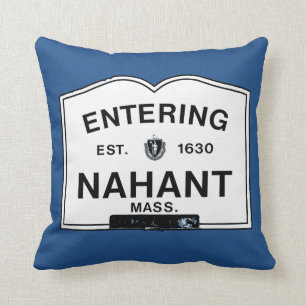 Entering Nahant Throw Pillow
