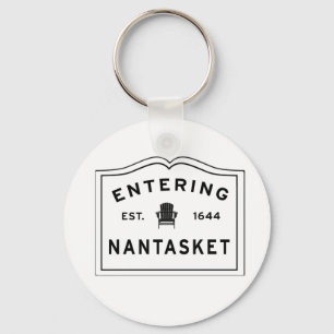 Entering Nantasket Hull Ma Keychain