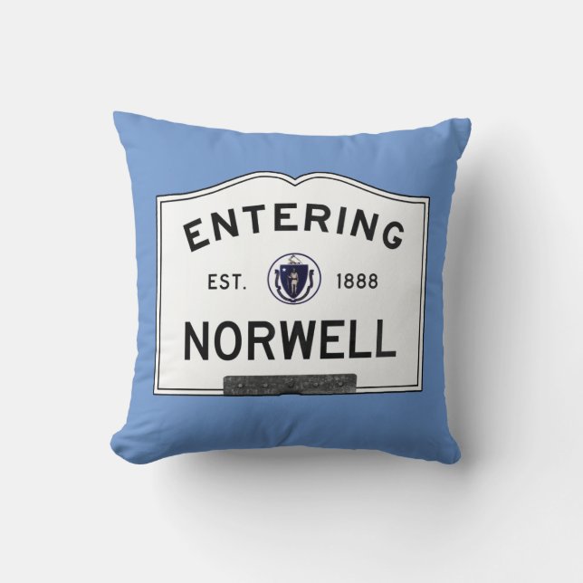 Entering Norwell Throw Pillow (Front)