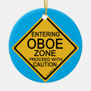 Entering Oboe Zone Ceramic Ornament