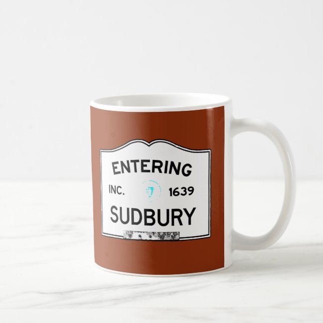 Entering Sudbury Coffee Mug (Right)