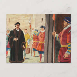 Entering the Tower of London Postcard