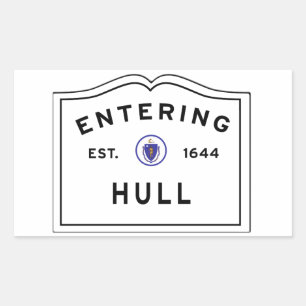 Entering the Town of Hull Sticker