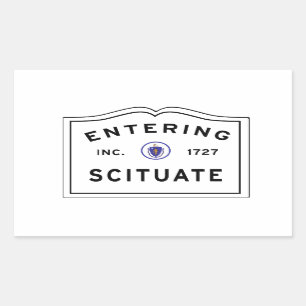 Entering the Town of Scituate Ma Sticker