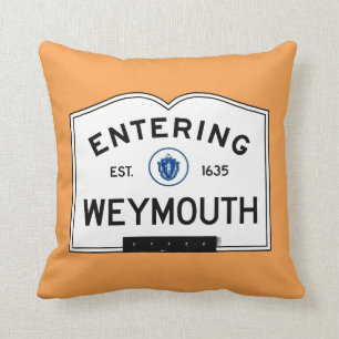 Entering Weymouth Throw Pillow
