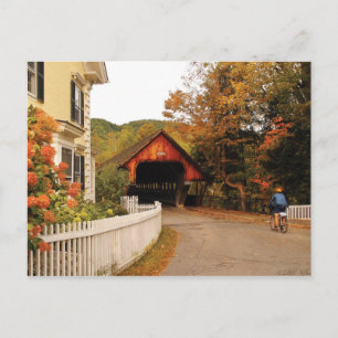 Entering Woodstock Postcard