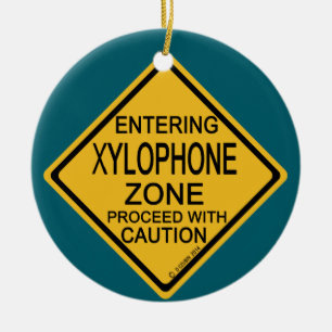Entering Xylophone Zone Ceramic Ornament