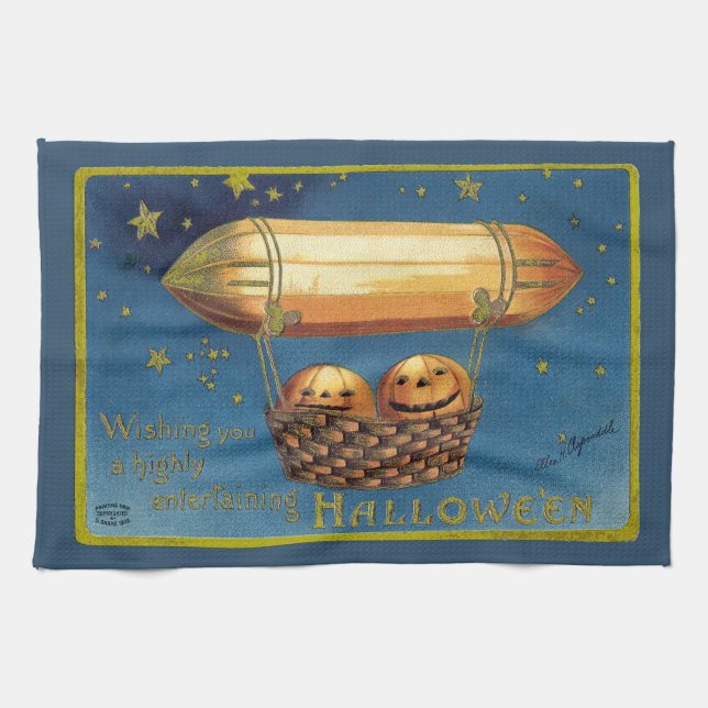 Entertaining Halloween Kitchen Towel (Horizontal)