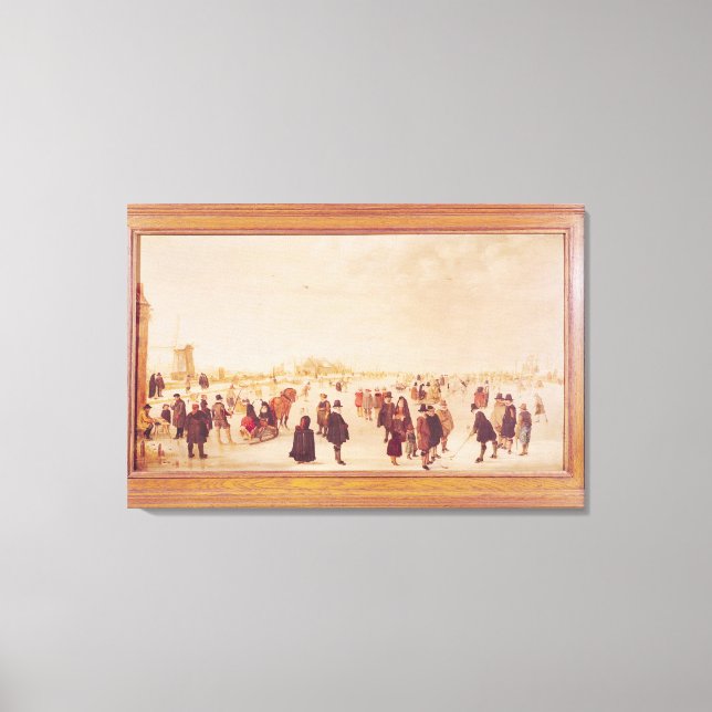 Entertainment on the Ice Canvas Print (Front)