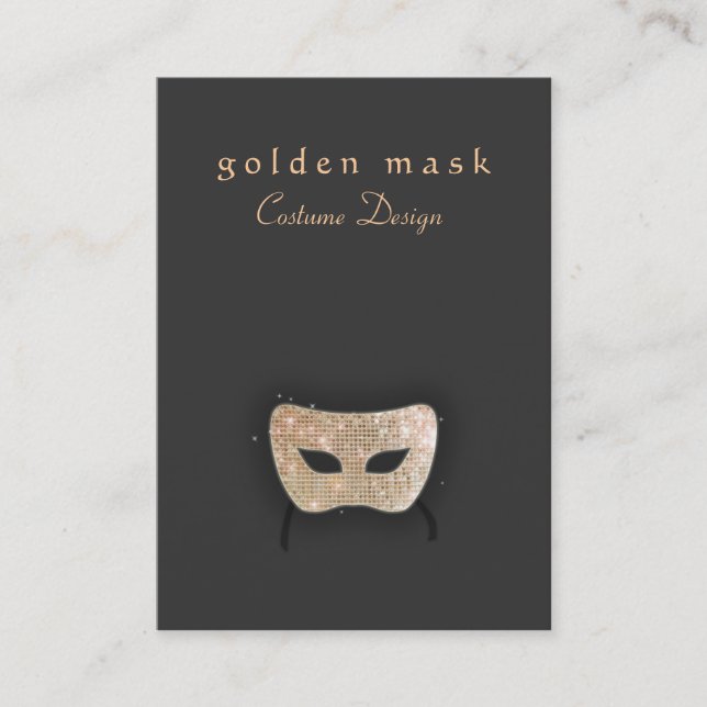Entertainment Theatre Mask  Business Card (Front)